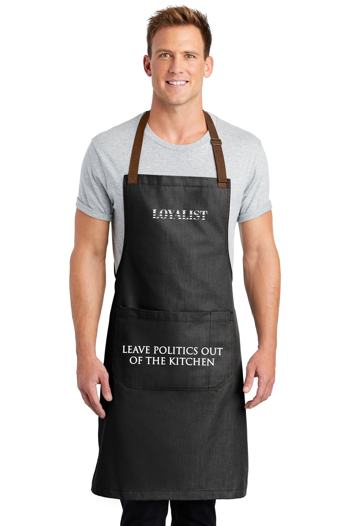 "Keep Politics Out Of The Kitchen" Craftsman Full-Length Apron