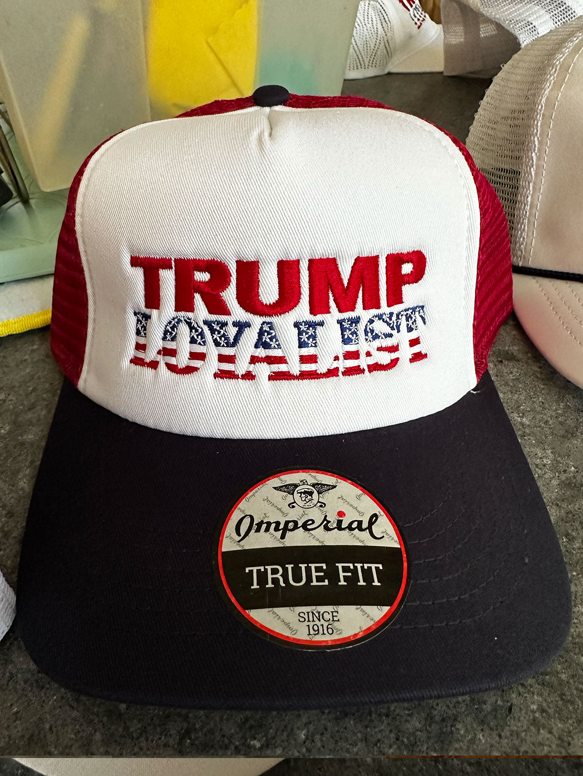 "Trump Loyalist" Red, White & Blue Hat