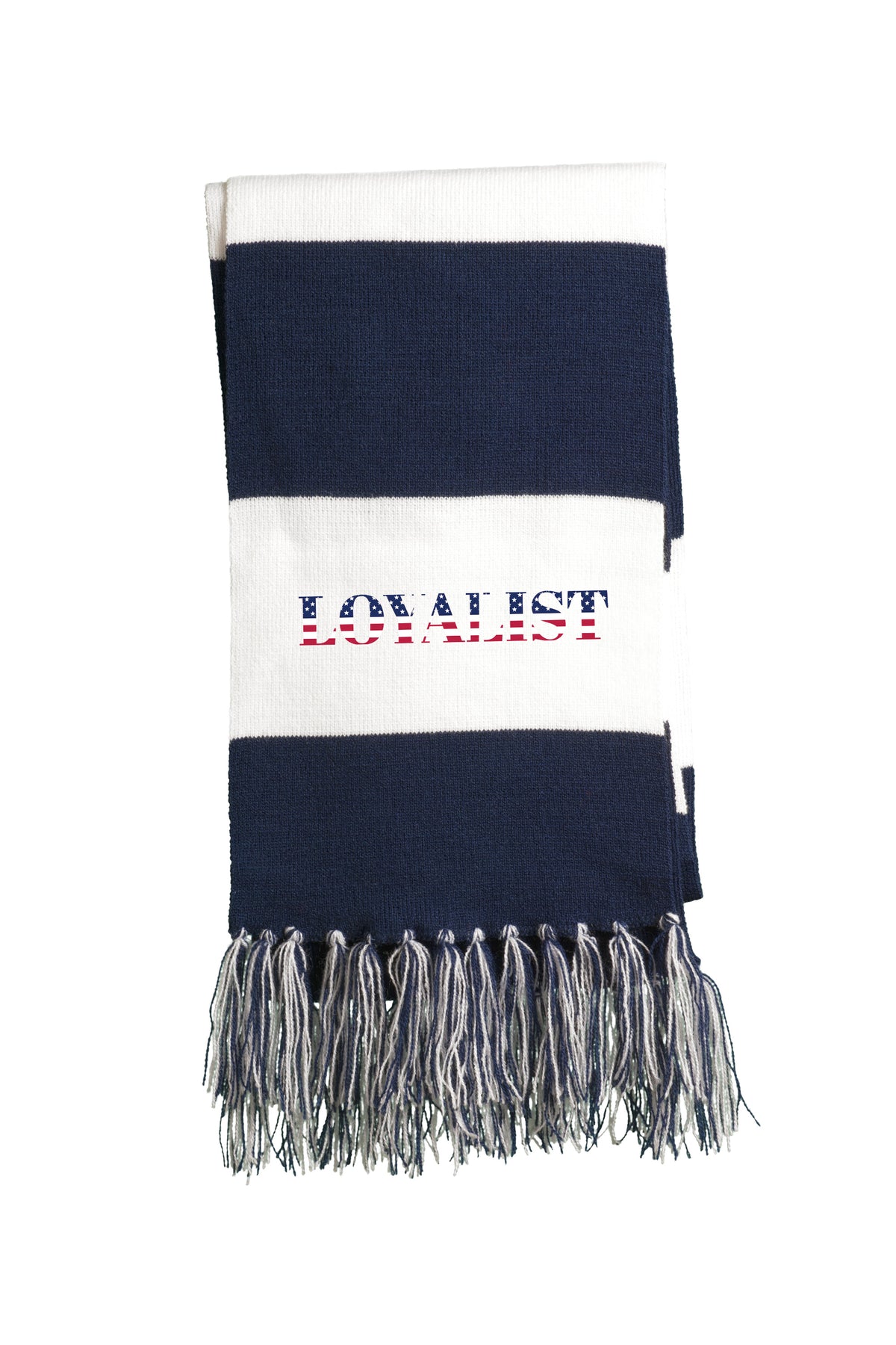 "Loyalist" Spirit Fringed Scarf